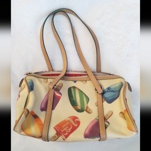 Dooney & Bourke Popsicle Coated Canvas Barrel Handbag